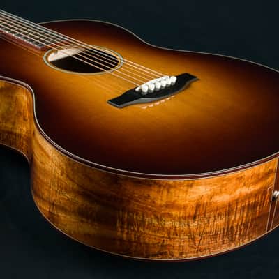 Bourgeois DBJ Figured Koa and Aged Tone Adirondack Spruce Sunburst Custom NEW - Sunburst image 11