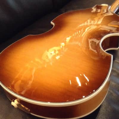 Horfner Limited Edition Beatle Bass 1962 Ed Sullivan Show Electric Violin Bass Right Handed Sunburst image 10