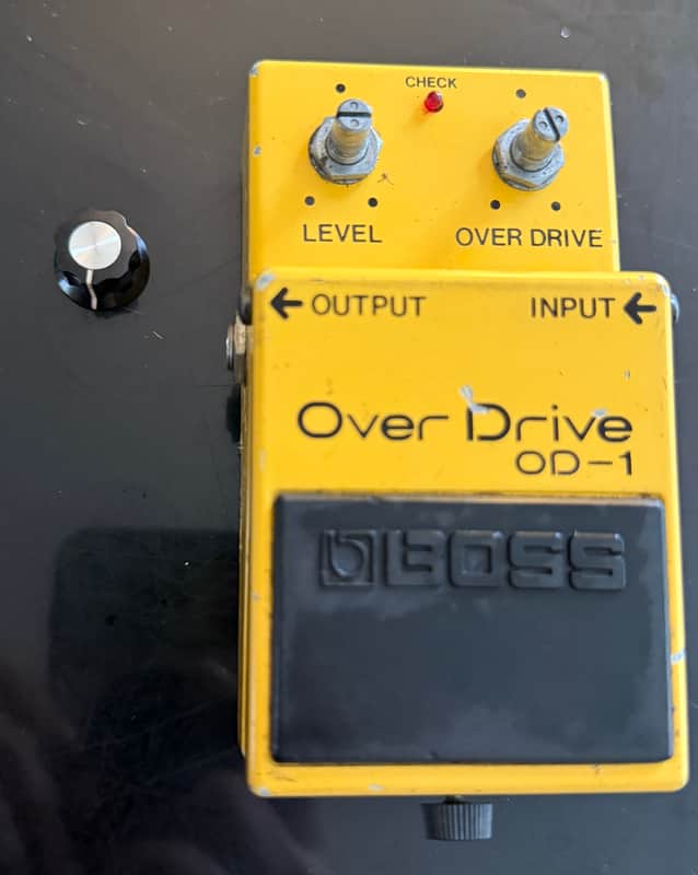 Boss OD-1 Over Drive (Black Label) July 1981 First Version