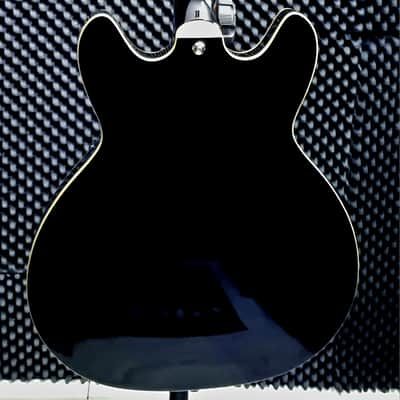 Hagstrom Tremar Viking Deluxe Semi-Hollow with Tremolo Gloss Black image 5