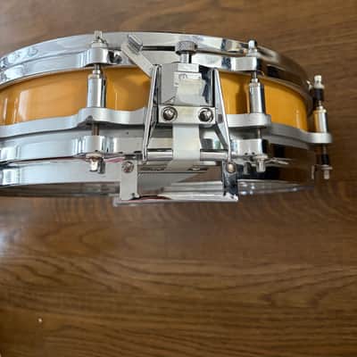 Pearl Free Floating maple snare drum 3.5"x14" natural lacquer - Brass image 4