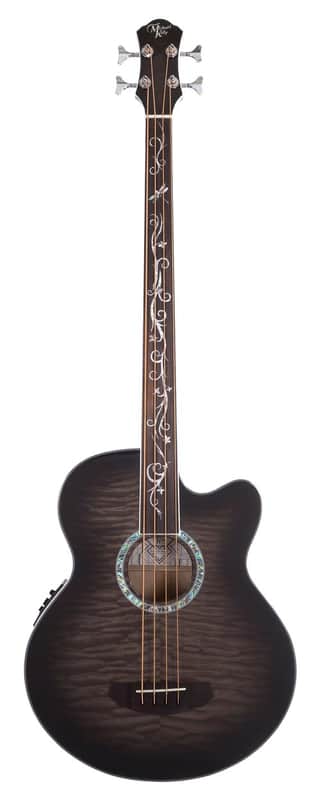 Michael Kelly Dragonfly 4 Fretless Acoustic Bass with Smoke Burst Finish image 1