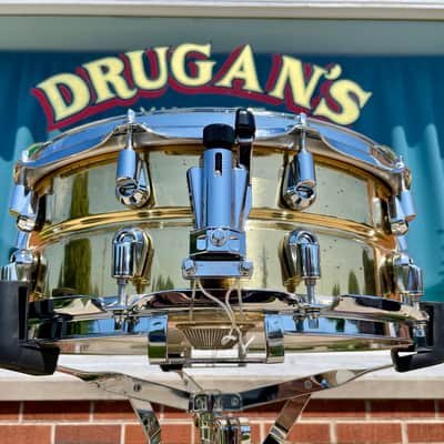 Yamaha SD-4455 Brass Shell 5.5x14 Snare Drum MIJ image 4