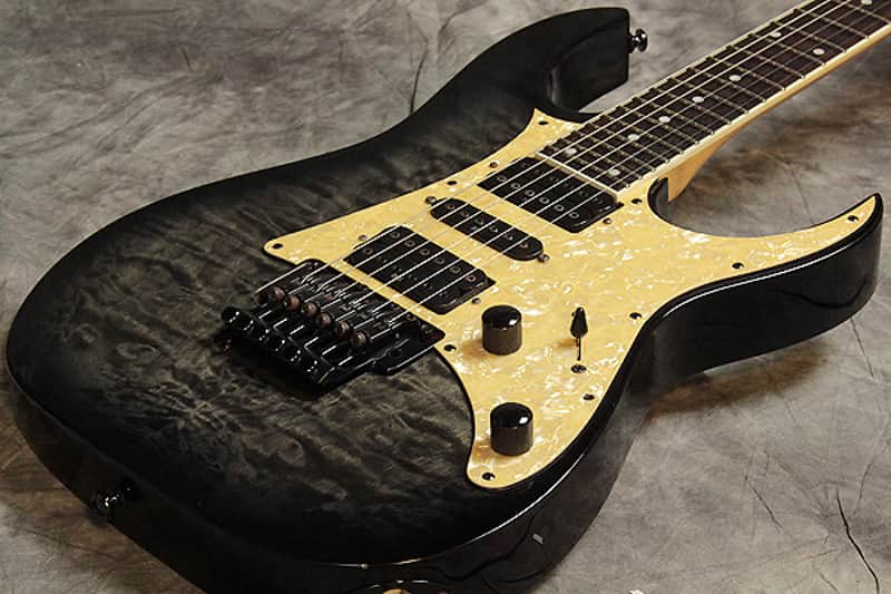 IBANEZ RG350QM Transparent Gray Burst 09-316942509 | Reverb