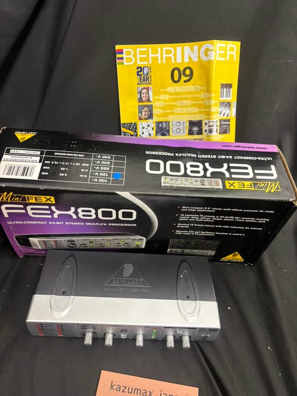 Behringer MiniFEX FEX800 Stereo Multi Effects Processor 24 Bit Rack Unit Tested imagen 1