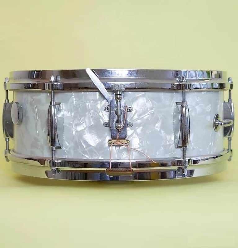 Gretsch Round Badge 4105 Dixieland 14x5.5" 6-Lug Snare Drum 1958 - 1971 image 2