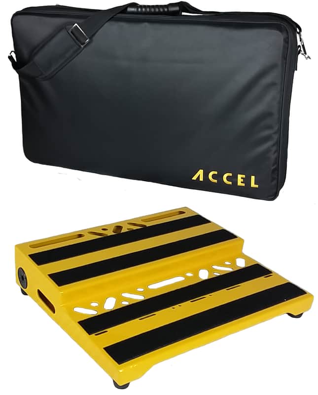 Accel XTA15 Pro Tier Yellow Pedal Board with Tote image 1