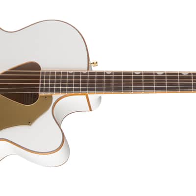 Mint Gretsch G5022CWFE Rancher Falcon, Acoustic Electric Jumbo Guitar, White image 3
