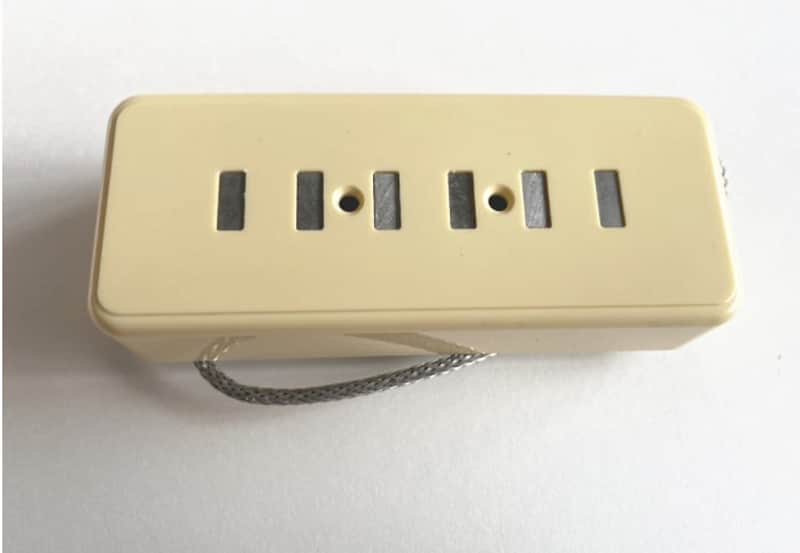 Eric Custom,Ivory Cover STAPLE P90 Soap Bar Guitar Pickup Neck or Bridge - Neck image 1