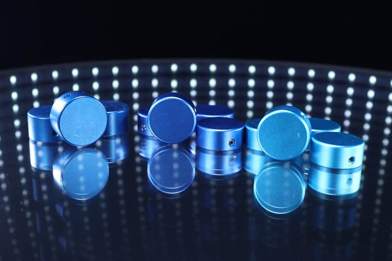 (11) Pedal Switch Topper — (3) Shades of Blue image 1