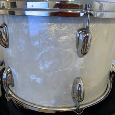 Slingerland Rack Tom 1950's-1960's - 9x13 White Marine Pearl image 2