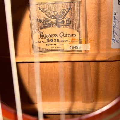 Vintage Alvarez 5070 Acoustic Guitar image 8