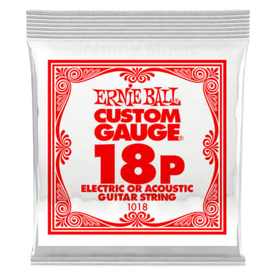 .018 Custom Gauge Plain Steel Single String Electric Or Acoustic Guitar Strings Specially Tempered image 1