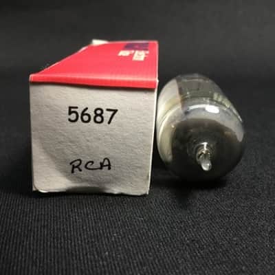 RCA 5687 Black Plates AUDIO PREAMPLIFIER VACUUM TUBE Tested USA 4.2923-D image 4