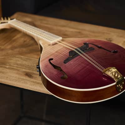 Ortega RMAE200PF Americana Series A-Style Acoustic-Electric Mandolin + Croco Leather Case image 6