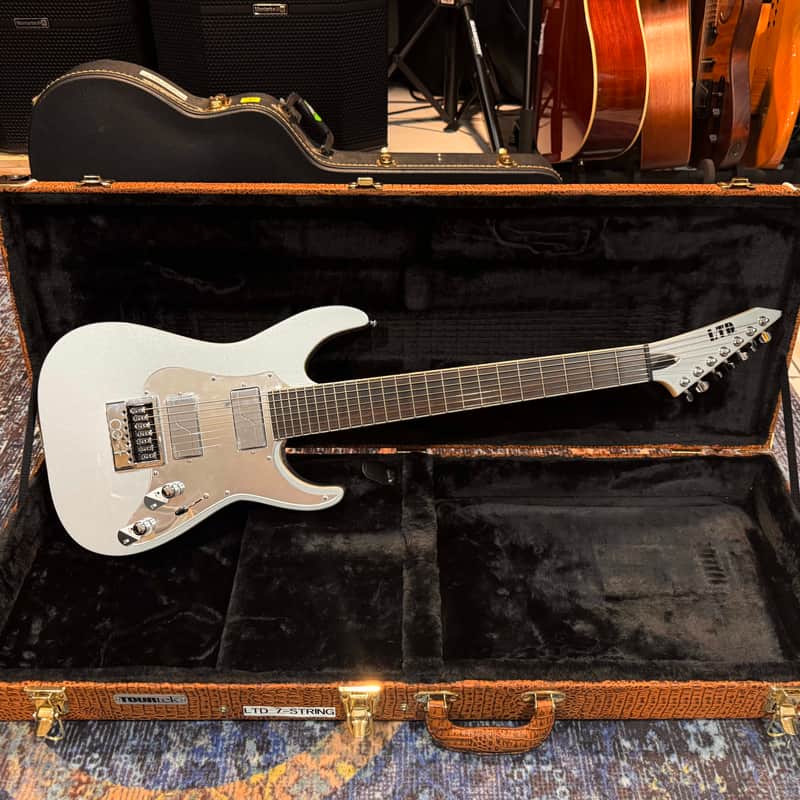 ESP LTD KS M-7 Evertune Ken Susi Signature 2016 - Present - Metallic Silver image 1