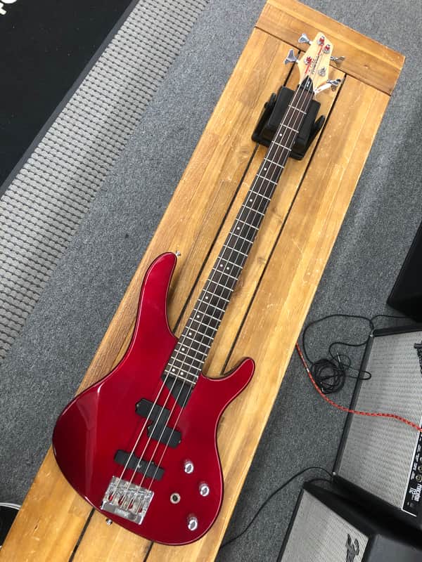 Washburn XB-200 Bass Guitar - Dark Red | Reverb