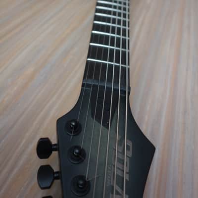 Solar E1.7fbb 7 String  Flame Black Burst Matte with Soft Case image 5