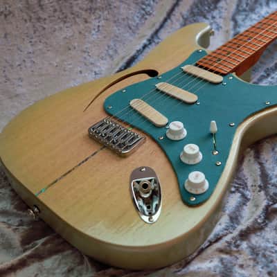 GB Liuteria Traditional Strato semi hollow green image 5