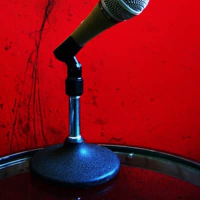 Vintage 1980's Philips Cardioid Dynamic Microphone Low Z w mic clip # 1 Shure Electro Voice Ampex image 1