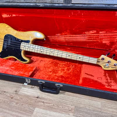 Fender P Bass 1977 USA Natural w/OHSC image 1
