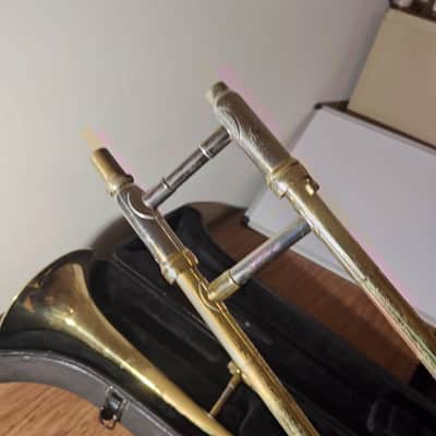 Jupiter JSL332L Student Bb Slide Trombone 2010s - Clear-Lacquered Brass image 4