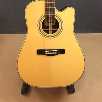 Greg Bennett ASDRCE All-Solid Dreadnought Natural Spruce Rosewood