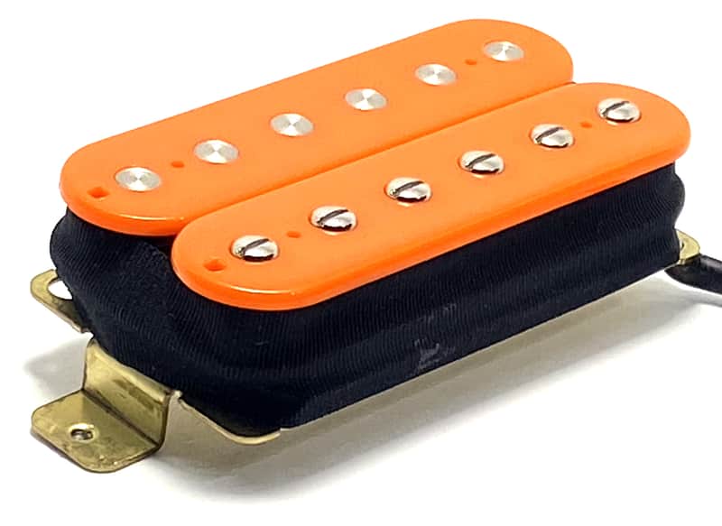 Dragonfire Mod Bucker Bridge Position Dedicated Pickup ~ Passive Ceramic Modern Humbucker ~ Orange image 1