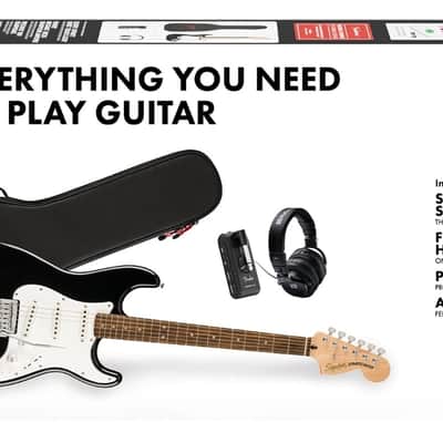 Squier  Affinity Series Stratocaster Mustang Micro Pack, Laurel Fingerboard, Black, Gig Bag, HD9, US, CA, EU, AU, JP image 11