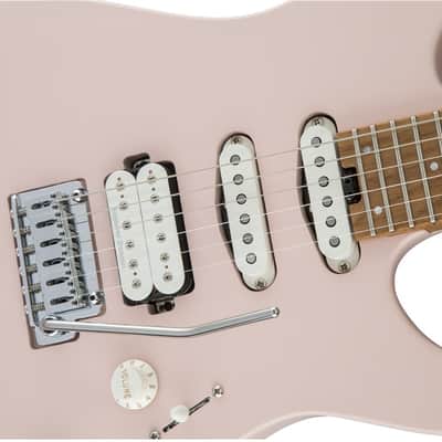 Charvel Pro-Mod DK24 HSS 2PT CM - Electric Guitar, Satin - Shell Pink (Open Box) image 5