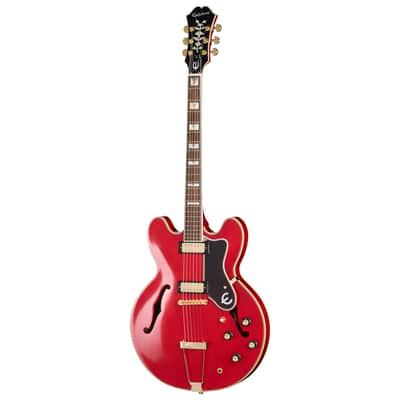 Epiphone Masterbilt Gem Archer Sheraton Electric Guitar, Cherry Red image 3