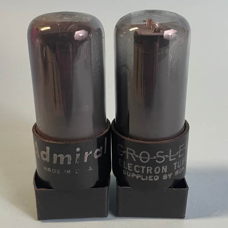 1950s RCA 6V6GT Vintage Matched Pair Admiral/Crosley Power Tubes! T88 image 1