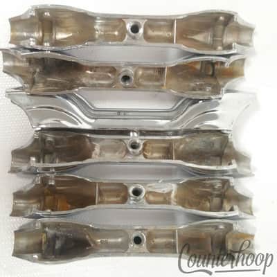 *Premier 6x Tom/Snare Drum Center Lugs 4" Diamond Chrome Vintage 60s England* image 3