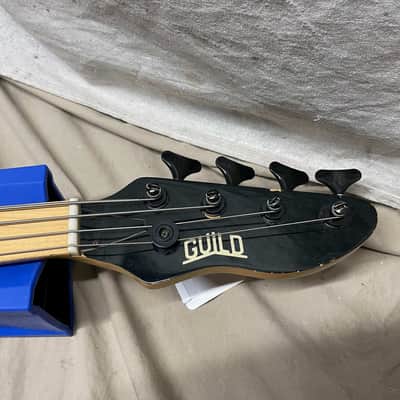 Guild USA SB-602 SB602 Pilot Bass 4-String with Case 1987 Natural image 10