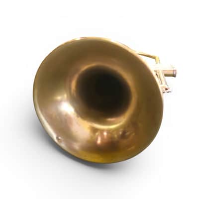 SVintage Soviet Bb Trumpet “Pompovaya Truba” No. 3461 — Moscow Musical Instrument Factory — 1970s — Brass & Silver Finish with Original Velvet Case image 5