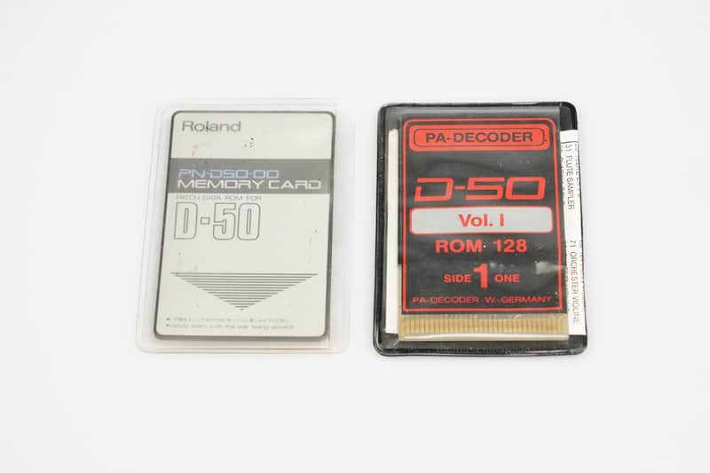 Roland PN-D50-00 & PA Decoder D-50 2-Sided ROM Memory Cards #54297