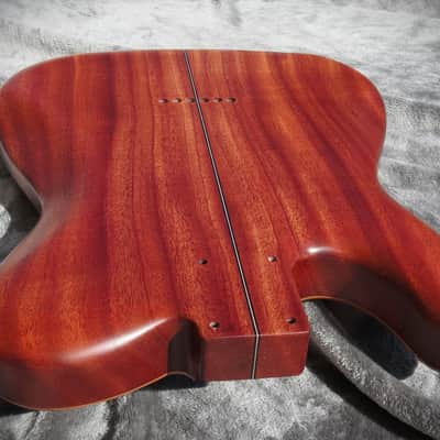 Babik Custom Telecaster Style body, Art Top, Ebony and Mahogany, Handmade 2025 image 10