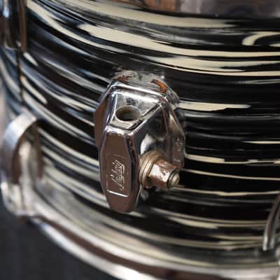 Vintage 1970s Ludwig USA 12" Maple/Mahogany Tom - Black Oyster Pearl | 8x12" image 13