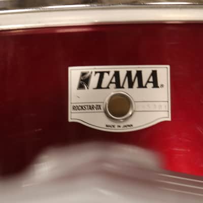 Tama RockStar DX 4pc Drum Kit Set 22/16/13/12" Maroon MIJ image 14