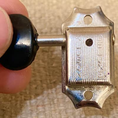 Vintage 1960's Single Kluson Deluxe "Double Line" Guitar Tuner-Tuning Key Treble Side G-B-E image 4