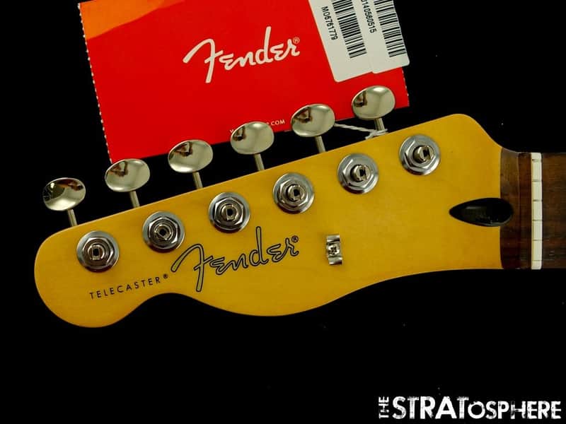 LEFTY Fender Player II Telecaster HH Tele NECK +TUNERS Rolled Edges, C Rosewood