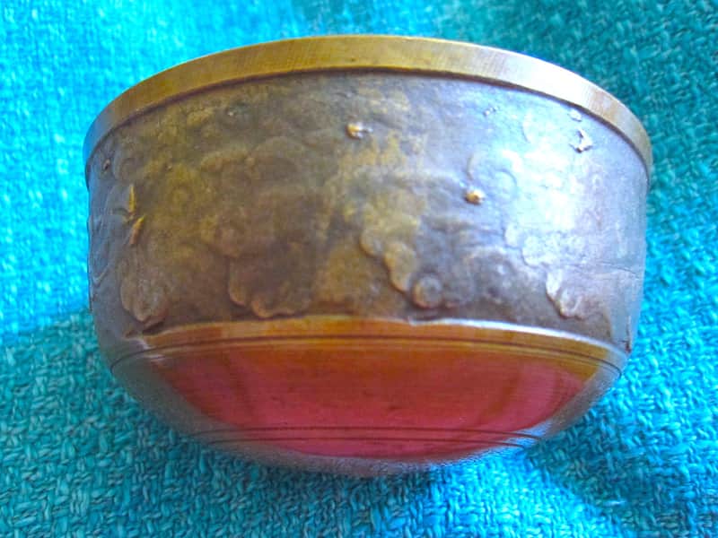 Japanese Rin Singing Bowl Cup Chime - Vintage image 1