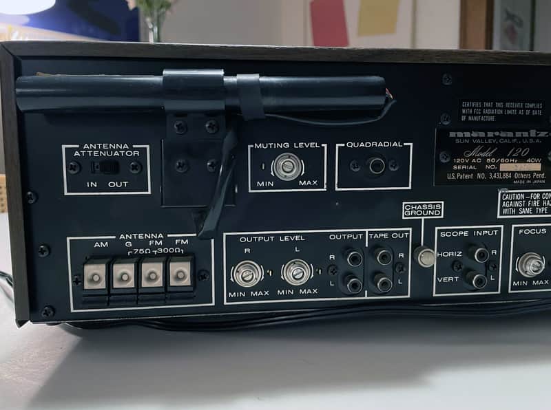 NICE Marantz 120 Oscilloscope Scope Stereo AM/FM Tuner Vintage