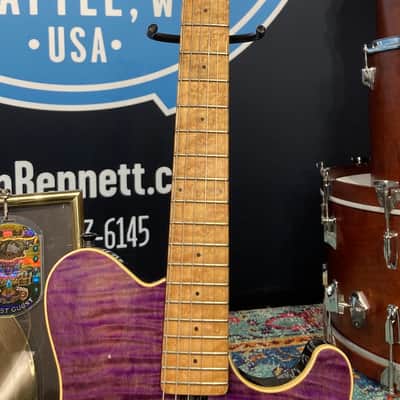 Music Man Brad Whitford’s Gift From Eddie Van Halen, Aerosmith, EVH (#127) 1991 Purple image 16