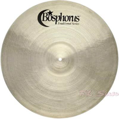 Bosphorus Cymbals Traditional Series Box Set 20" Ride - 16" Crash - 14" Hi-Hat - Cymbal Bag image 3