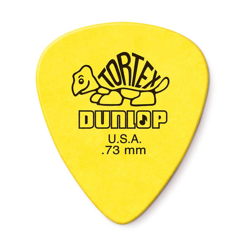 Immagine Mint Dunlop 418R.73 Tortex Standard Electric Guitar Picks Yellow 0.73mm 72-Pack - 1