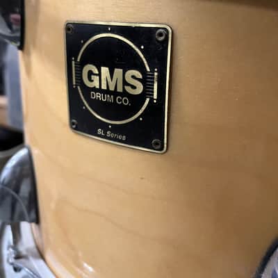 GMS SL series 5pc drums 10/12/14/20” w/ 14”x5.5” snare Natural birch image 10