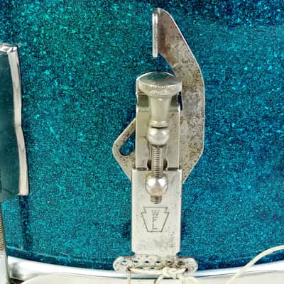 WFL Ludwig 6.5x14"Contest Snare Drum Blue Sparkle Vintage'55 NOB Stick-Chopper50 image 3