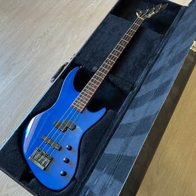 1986 Guild Pilot Bass Guitar SB-604 Blue Active EMGS W/OHSC image 21