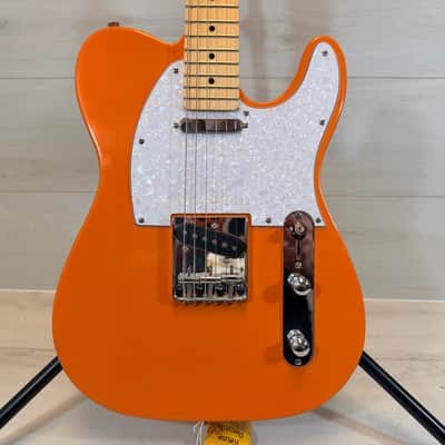 Amati T-Style Electric Guitar Orange Gloss Finish w/ Gig Bag image 2